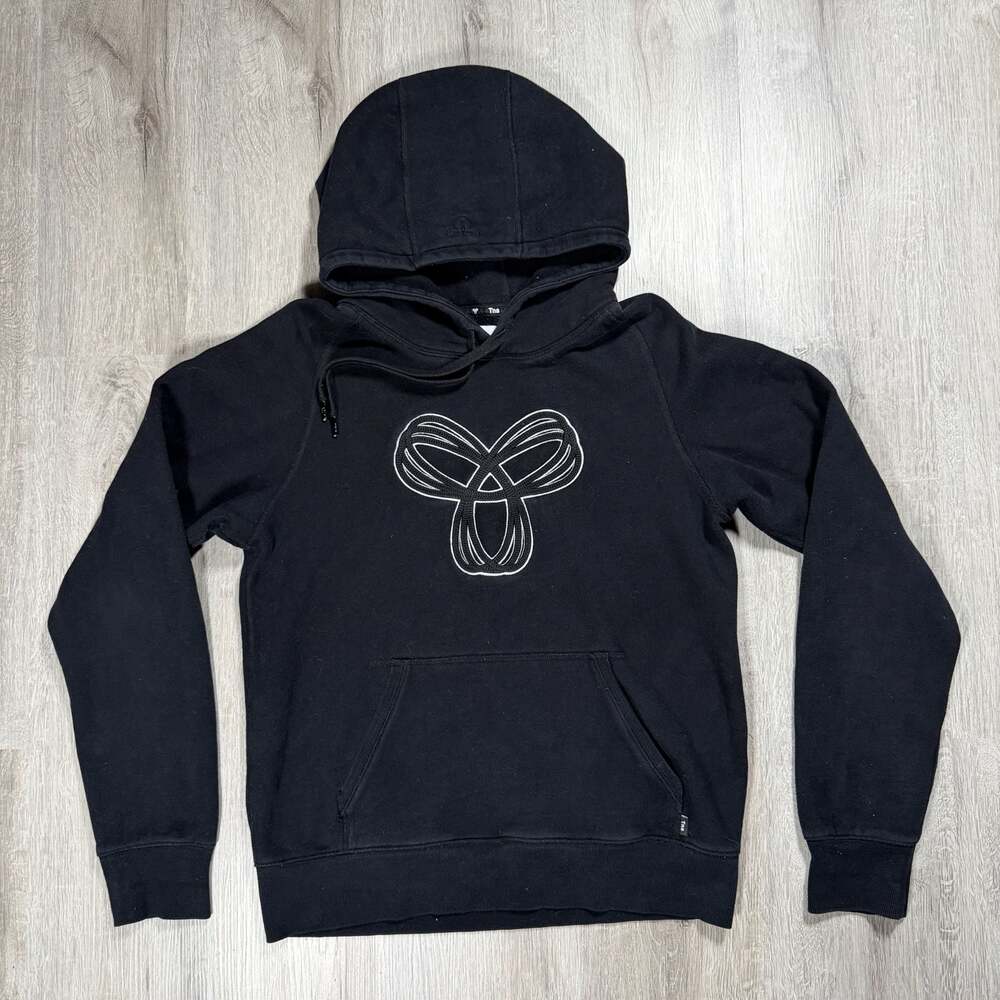 Womens TNA Aritzia Black Pullover Hoodie with Embroidered Logo Large - Picture 1 of 5